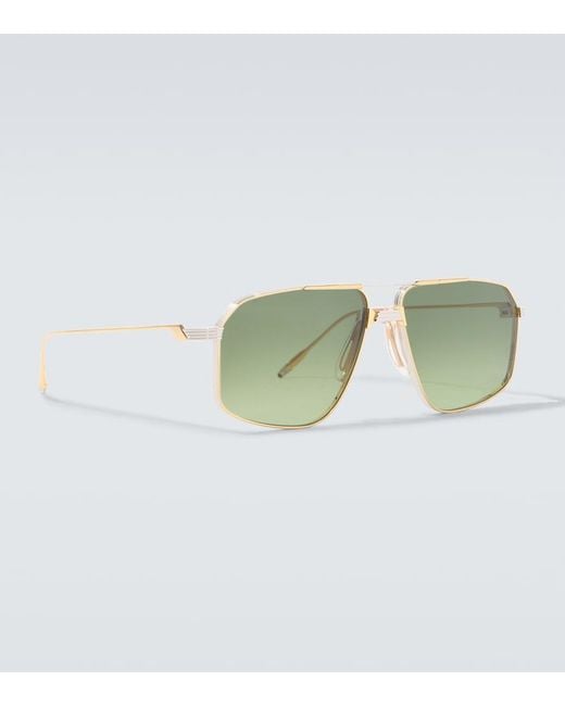 Jacques Marie Mage Aviator-Sonnenbrille in Green für Herren