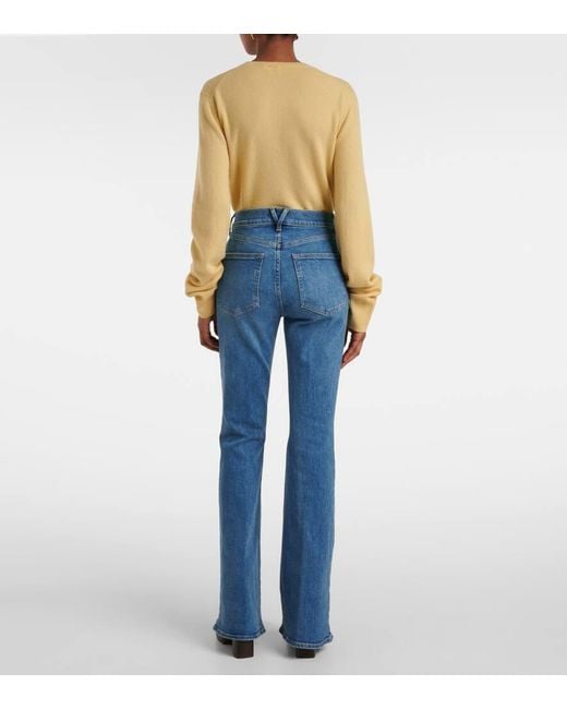 Jean Evase Beverly A Taille Haute Veronica Beard en coloris Blue