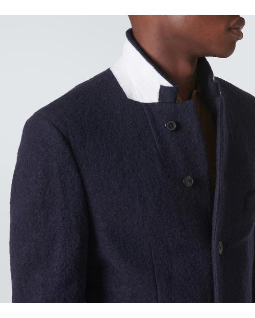 Dries Van Noten Blue Wool Blazer for men