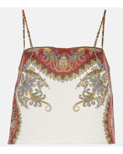 Veronica Beard Multicolor Rhea Printed Linen Shirt