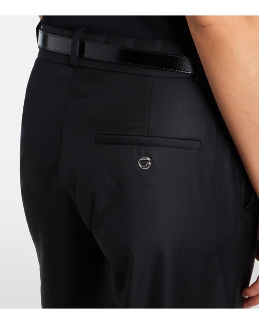 Coperni Black Suspended Belted Cutout Straight Jeans