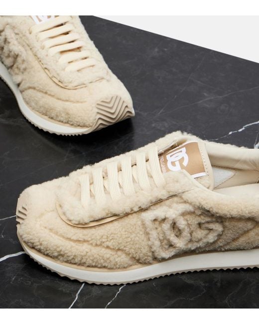 Dolce & Gabbana Natural Sports Shoes "Dg Cushion"