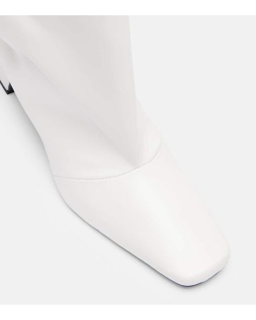Coperni White Stiefel Bridge Aus Leder