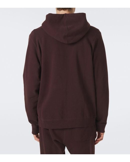 Sudadera Con Capucha De Algodon Sunspel de hombre de color Brown