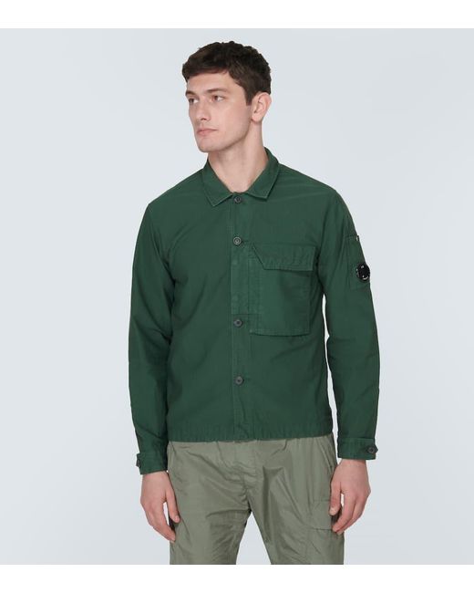 Camicia Ottoman di C P Company in Green da Uomo