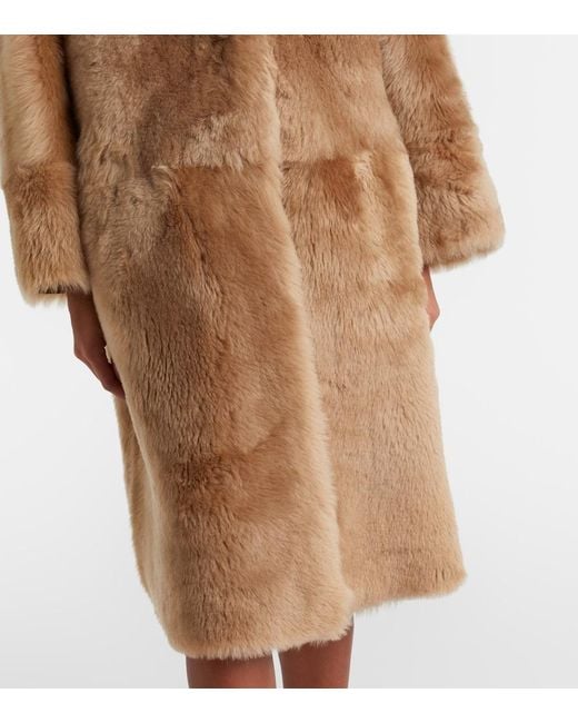 Nour Hammour Brown Anais Shearling Coat