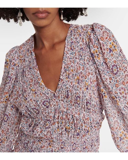 Isabel Marant Pink Bedrucktes Top Nibel