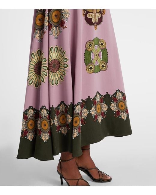 LaDoubleJ Pink Park Ave Printed Maxi Dress
