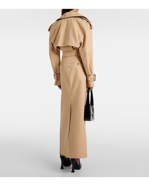 Wardrobe NYC Natural Cropped Cotton Jacket