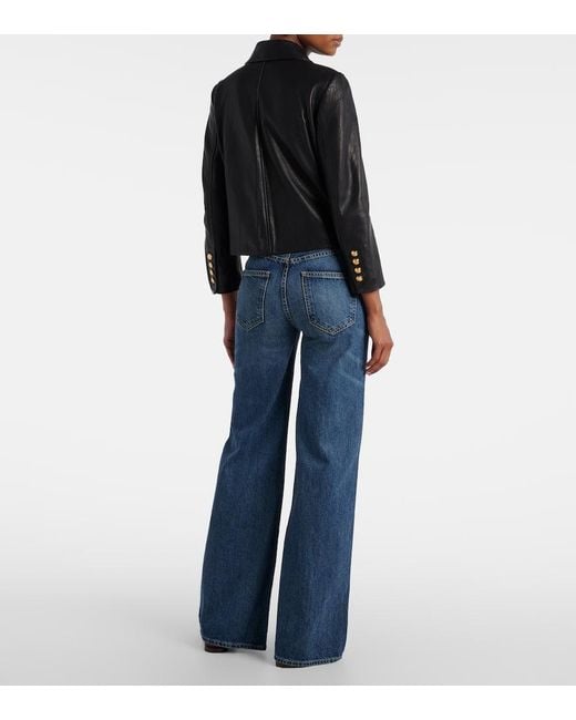 Nili Lotan Black Chamonix Leather Jacket