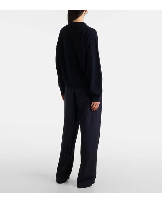 Jardin Des Orangers Blue Polopullover Aus Wolle Und Kaschmir