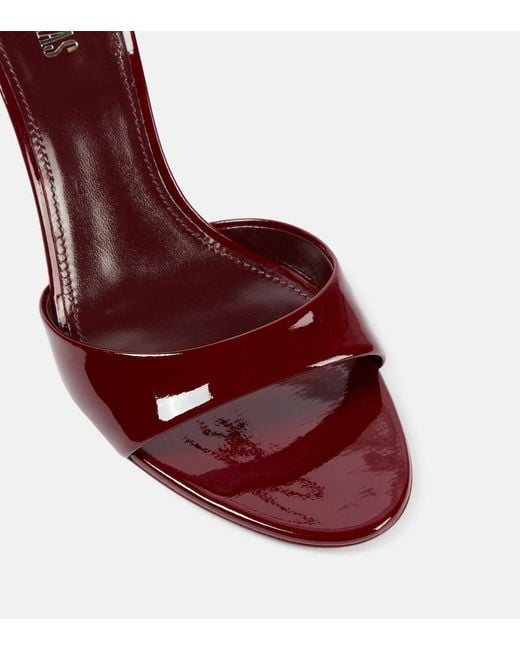 Paris Texas Red Lidia 70 Patent Leather Mules