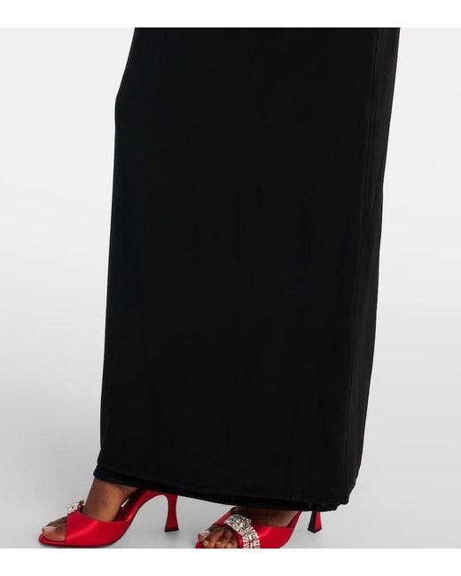 Nina Ricci Black Jersey Maxi Dress