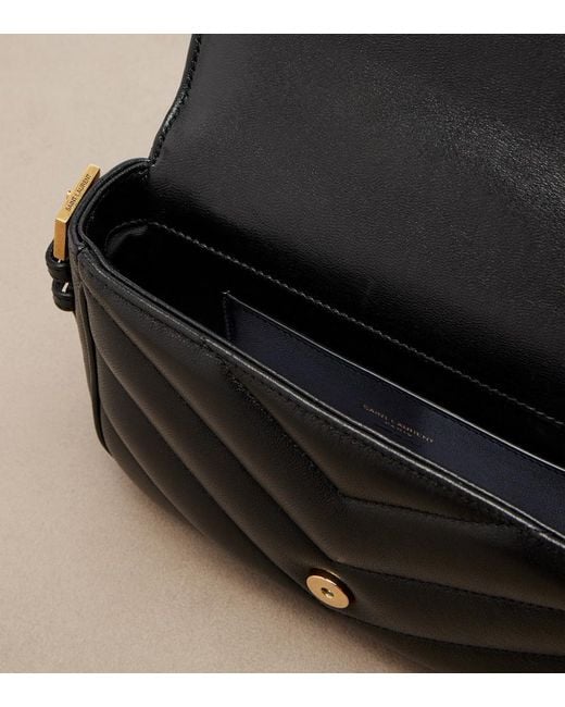 Saint Laurent Black Loulou Toy Leather Crossbody Bag