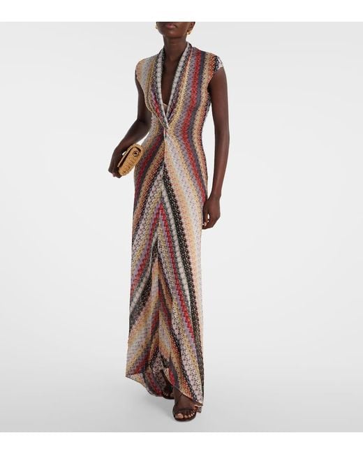 Missoni Multicolor Lame Maxi Dress
