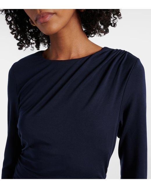 Abito Midi Con Ruches di Veronica Beard in Blue