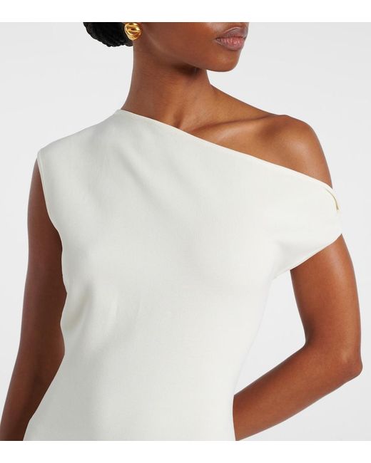Sir White One-Shoulder Maxi Dress