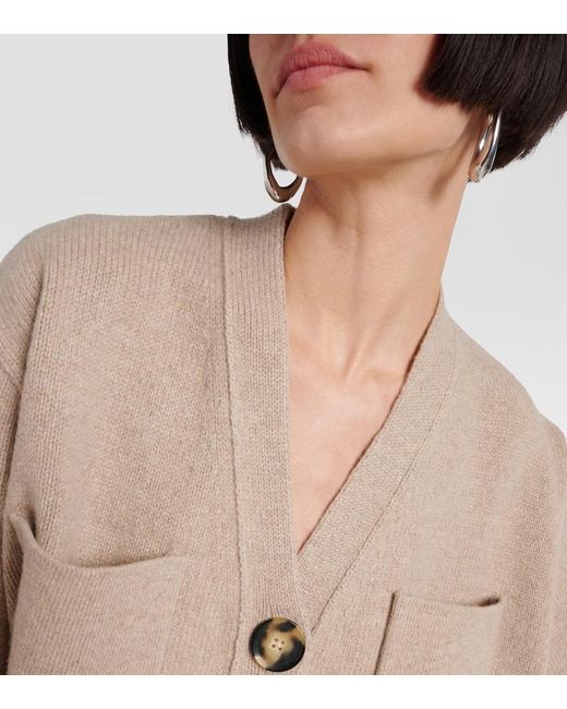 Proenza Schouler Natural Sofia Cashmere-Blend Cardigan