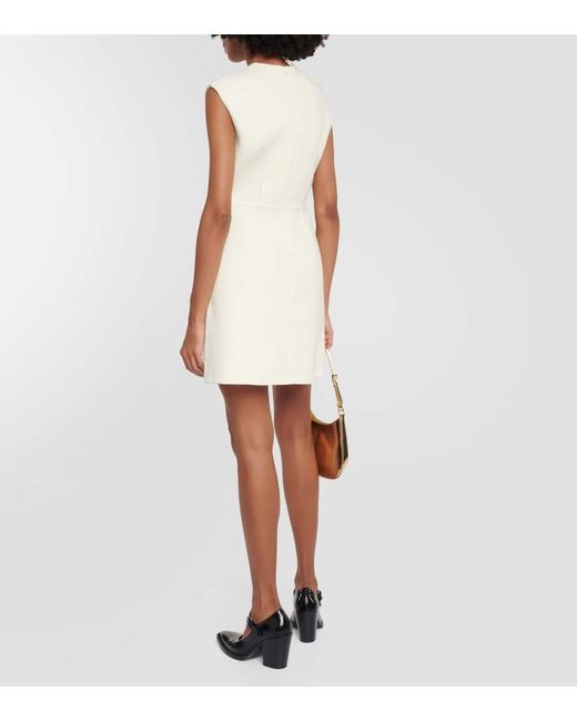 Prada Natural Minikleid Mit Sicherheitsnadel