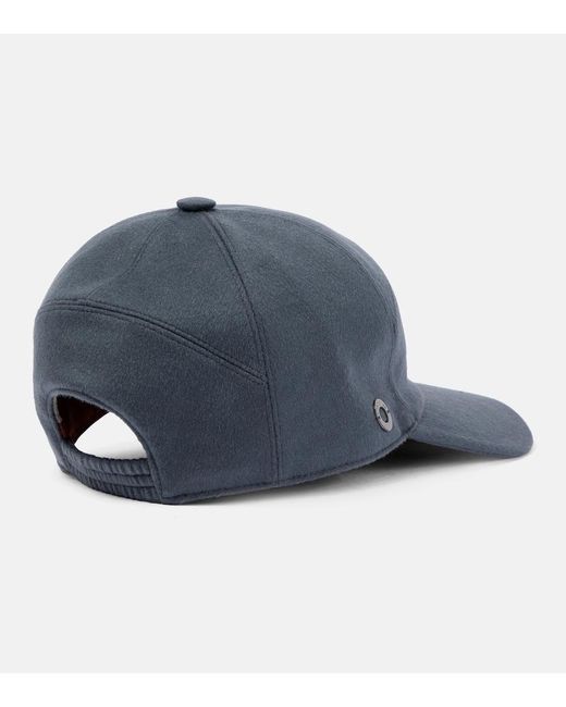 Loro Piana Blue Cashmere Cap