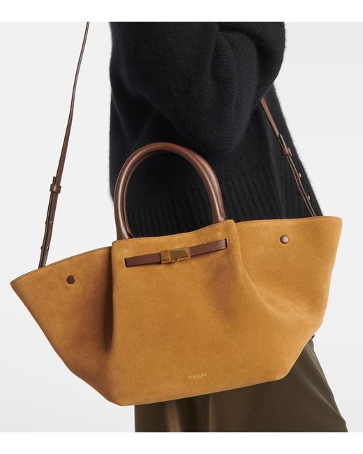 Sac New York Midi En Daim DeMellier London en coloris Brown