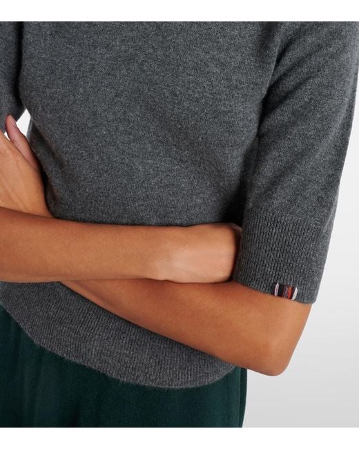 Extreme Cashmere Gray Mel Cashmere Top