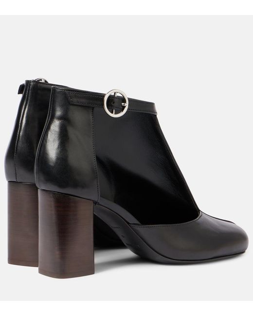 Lemaire Black Ankle Boots Aus Leder