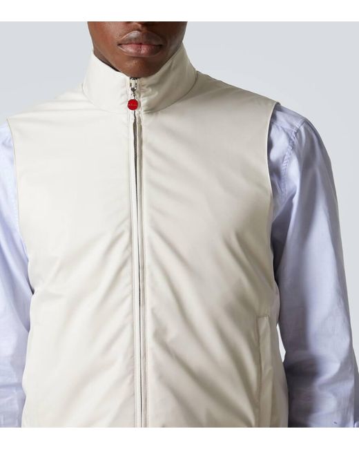 Kiton Wendbare Weste in White für Herren