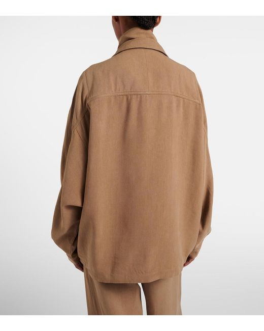 Frankie Shop Natural Breya Oversized Jacket