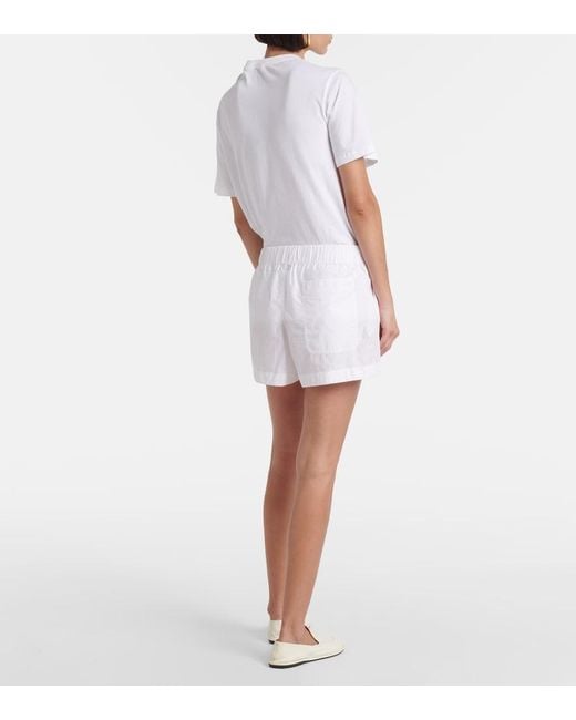 Wardrobe NYC White Cotton-Blend Shorts