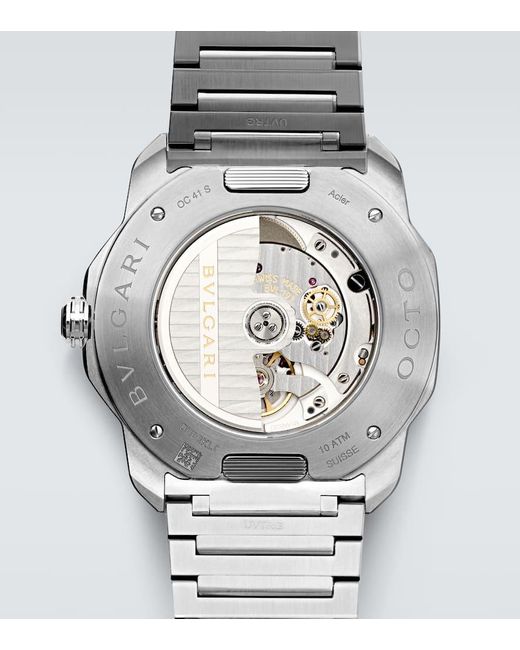 BVLGARI Uhr Octo Roma in Metallic für Herren