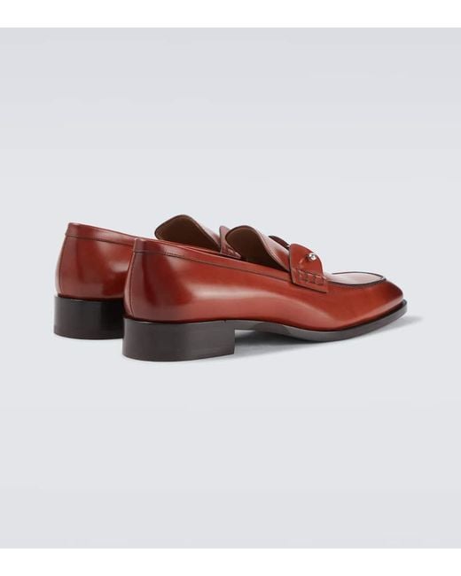 Christian Louboutin Loafers Chambeliss Aus Leder in Red für Herren