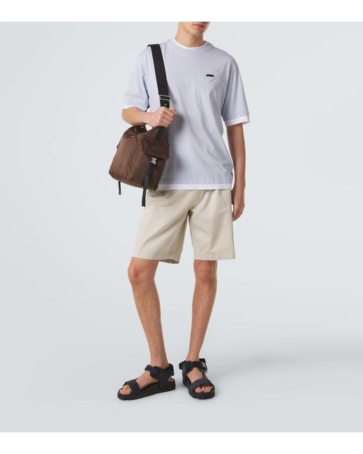 Prada Black Suede Sandals for men