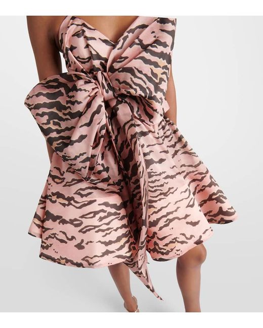 Abito Matchmaker Corto Con Fiocco Oversize di Zimmermann in Pink