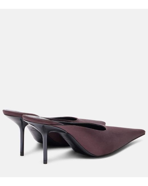 Victoria Beckham Purple Mules Aus Satin