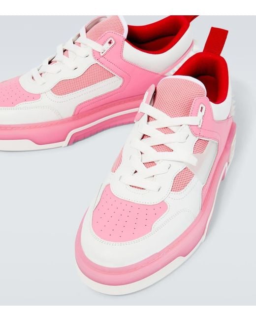 Zapatillas Astroloubi Con Piel Christian Louboutin de hombre de color Pink