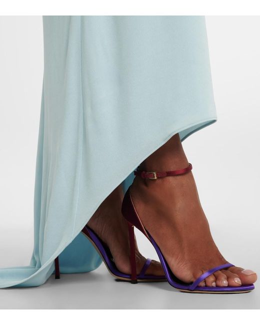 Tom Ford Blue Vertigo Satin Sandals
