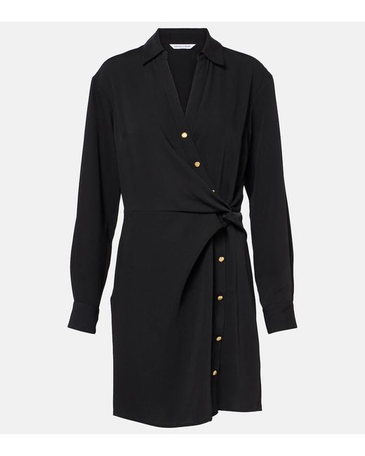 Veronica Beard Black Wright Wrap Dress