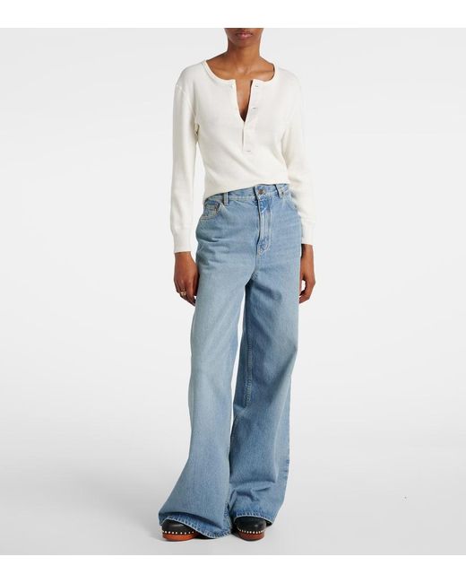 Chloé Black Jeannette Embellished Leather Clogs