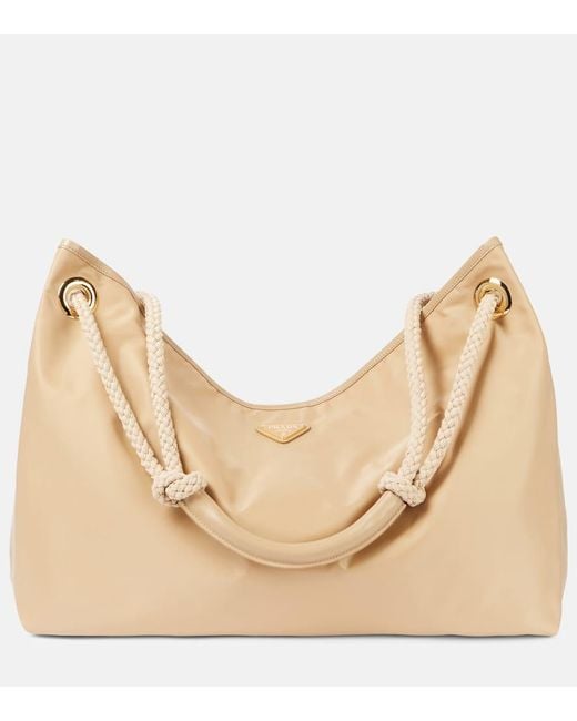Bolso Mariner Large De Re-Nylon Prada de color Natural
