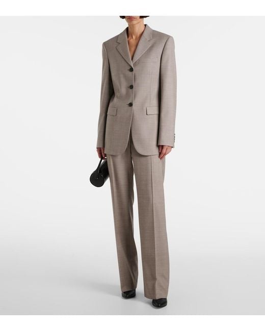 The Row Gray Selene Wool Jacket