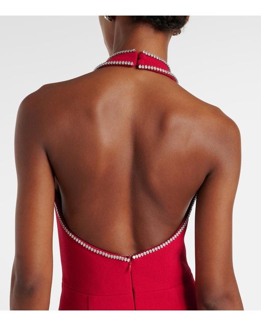 Robe Longue Akari A Ornements Rebecca Vallance en coloris Red