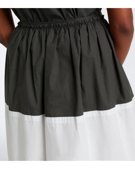 Proenza Schouler Black Label Nyla Cotton Poplin Midi Skirt