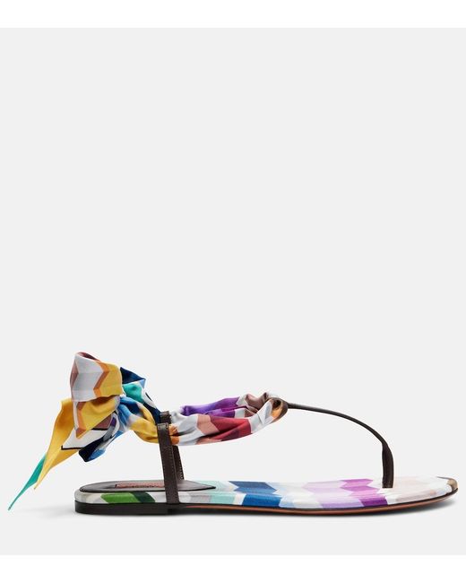 Missoni White Dora Twill Sandals