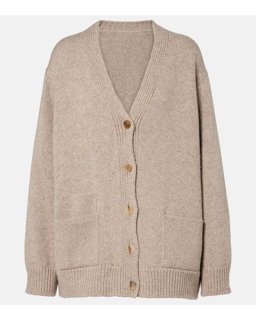 The Row Natural Cardigan Milou Aus Kaschmir