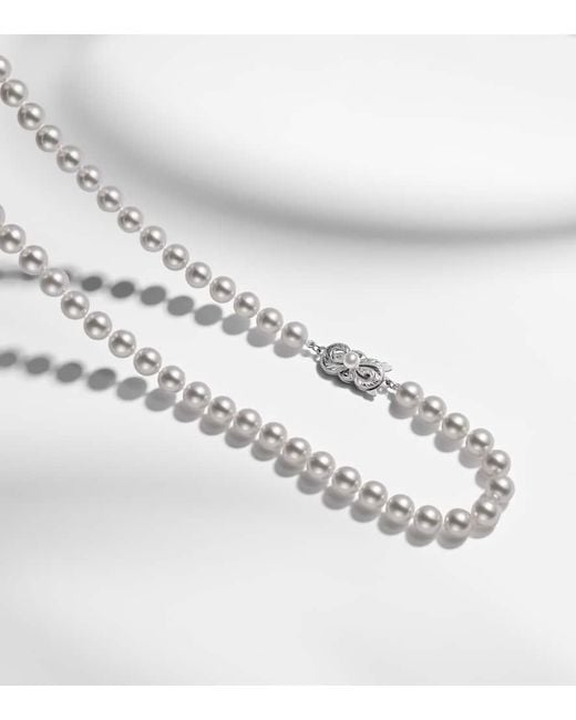 Mikimoto White 18Kt Necklace With Pearls
