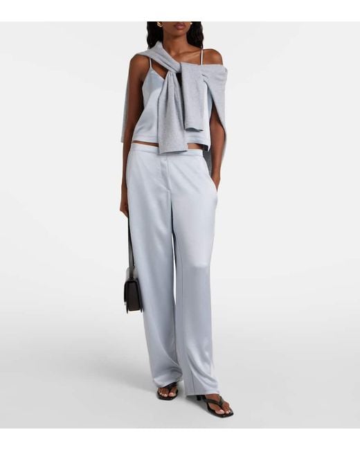 Pantalones Barb Painter De Saten Leset de color Blue