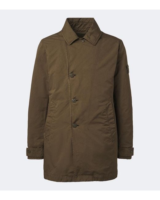 Stone Island Green Ghost Peacoat for men