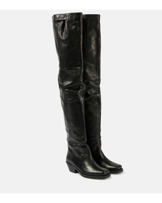 Isabel Marant Black Amati Over Knee Boots