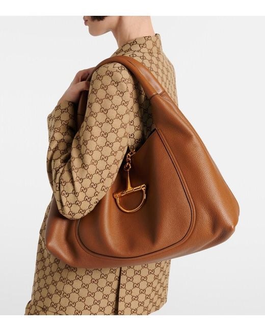 Borsa A Spalla Softbit Large di Gucci in Brown
